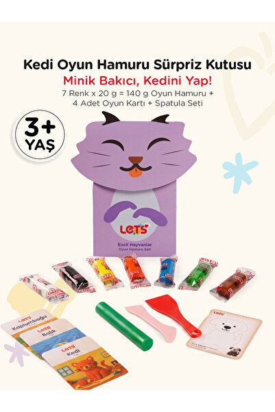 Lets Aktivite Seti – Oyun Hamurlu Evcil Hayvanlar 140g | Let's