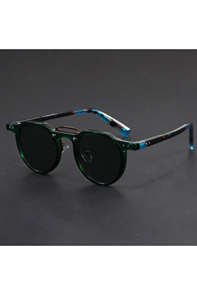 Choice blue green Retro Metal Frame Oval Sunglasses for Women Men Trendy Punk...