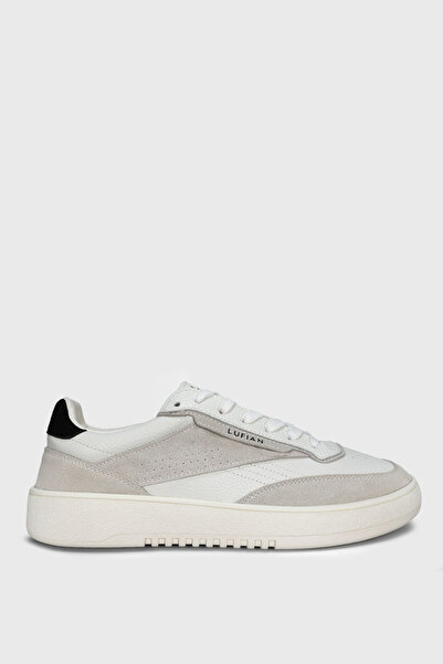 Lufian Isaac Erkek Deri Sneaker Ayakkabı Beyaz