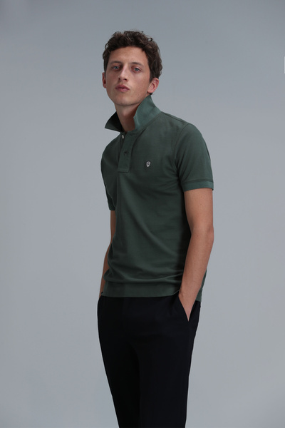 Lufian Tricou polo Laon Smart pentru bărbați, slim fit, verde