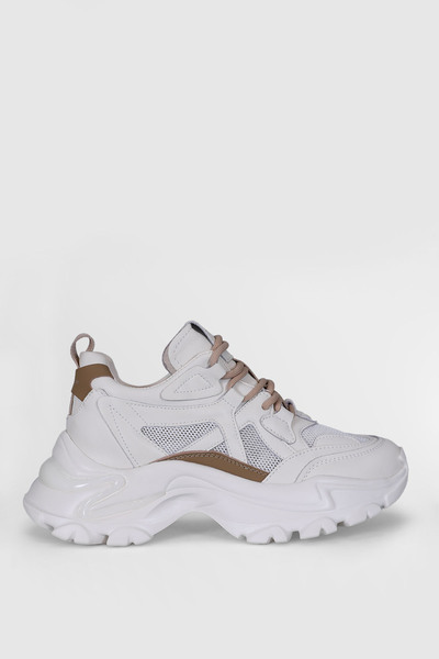 Lufian Bloom Kadın Sneaker Ayakkabı Bej