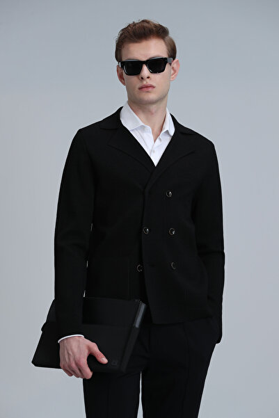 Lufian Abel Men's Cardigan Black