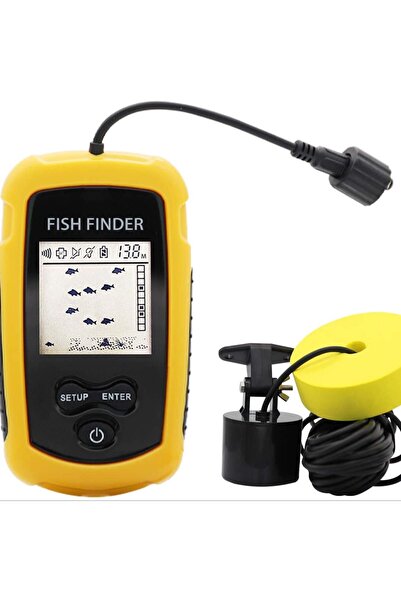 Choice Alarm 100M Portable Sonar Fish Finders 45 Degrees Sonar Coverage Echo ...