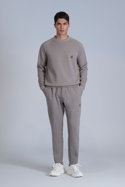 Lufian Pantaloni de sport pentru bărbați Rex bej-gri
