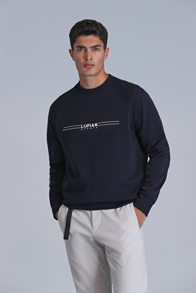 Lufian Squıre Erkek Sweatshirt Lacivert