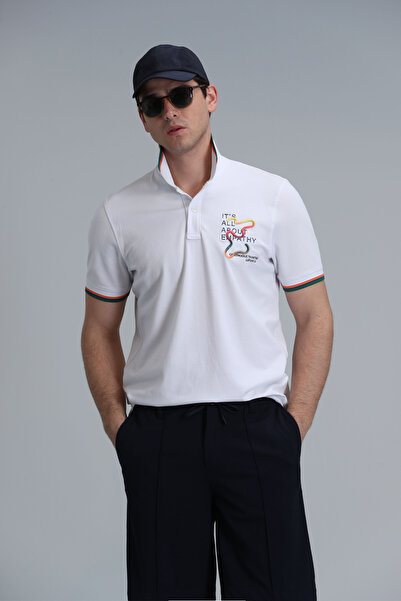 Lufian King Smart muška polo majica bela