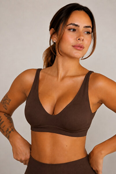 FOREVER MORE Women's Pure Model Seamless Bustier with Flexible Pads