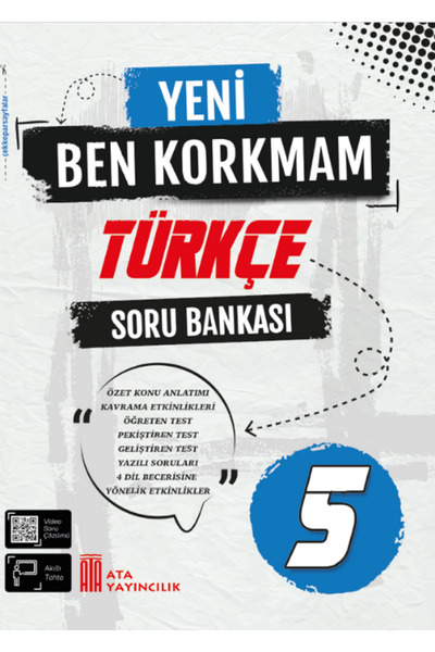 Ata Yayıncılık 5. Sınıf Yeni Ben Korkmam Türkçe Soru Bankası