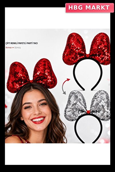 Generic Brand Nur Store Bag Double Color Red Silver Sequined Party Crown 20X1...