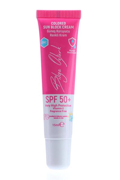 Bilge Öztürk Güneş Koruyucu Renkli Krem 50+ Spf Pembe