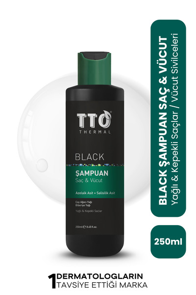TTO Thermal Black Shampoo - Purifying Care 250 ml