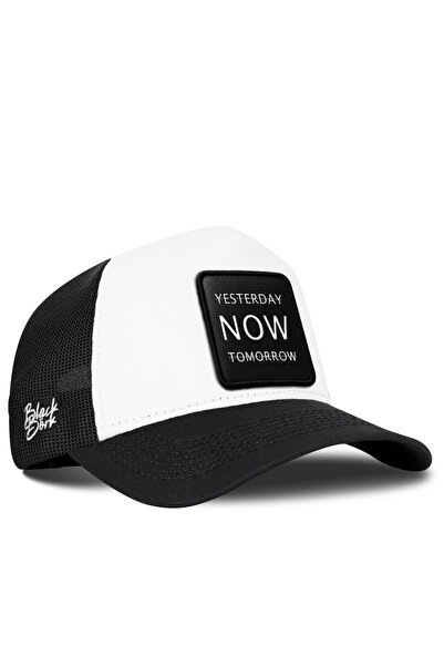 BlackBörk Yesterday Now Tomorrow Black-White Trucker Hat