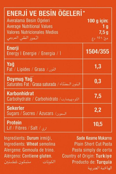 OBA Fiyonk Makarna 5 Kg | Standart Büyük Paket