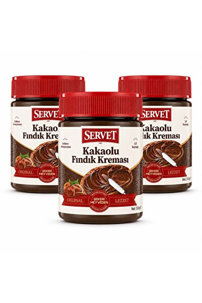 Servet Kakaolu Fındık Kreması 315g 3'lü Paket