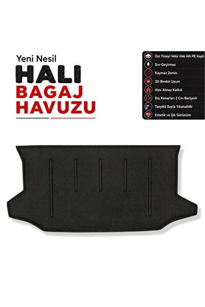 öz-iş Nissan Note E11 Halı Bagaj Havuzu (2006-2013 Arası) - (Öz-İş)