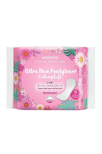 Watsons Cottony Soft Ultra İnce Çiçek Kokulu Günlük Ped 10 Adet