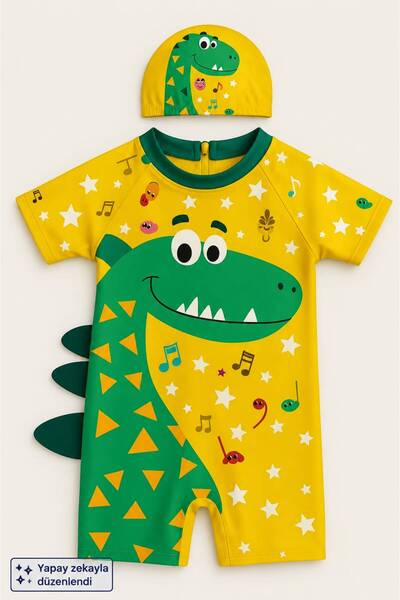 My Kids Wear Costum de baie pentru băiat cu fermoar Boneli