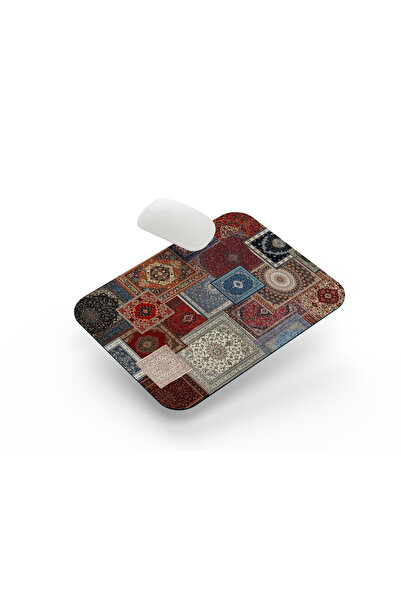 riyaz Halı Motif Desen 5 - Dikdörtgen Mouse Pad, 17,5 cm x 19,50 cm