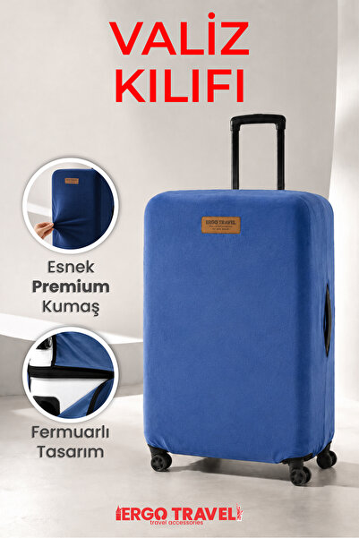 Viscofoam Suitcase Suitcase Protection Case Velvet Case - Navy Blue |   Ergo ...