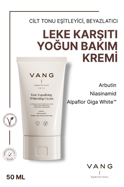VANG Cilt Tonu Eşitleyici, Aydınlatıcı, Cilt Beyazlatıcı ve Leke Karşıtı Krem...
