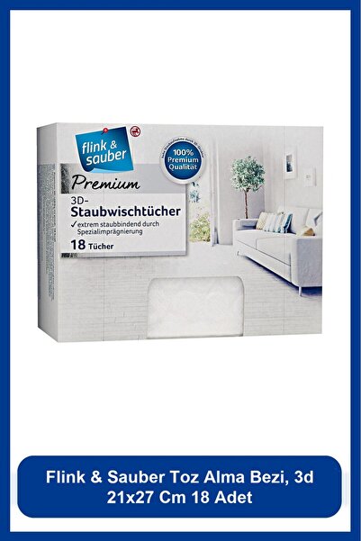 Flink Sauber Dusting Cloth, 3D, 21 X 27 Cm, 18 Pieces
