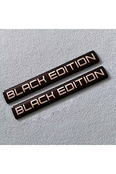 Choice black 2pcs Black Edition 3D Car Body Badge Limited Edition Sticker Tru...
