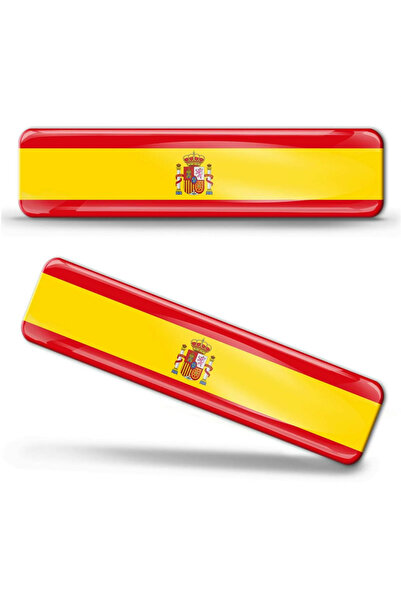 Choice 2 x 3D Spain 2 X 3D Domed Silicone Stickers Decals Spain National Spai...