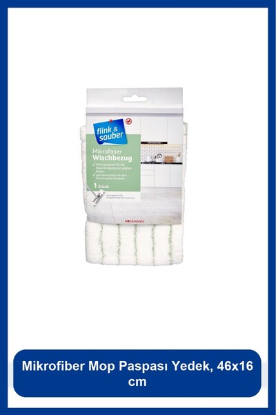 Flink Sauber Microfiber Mop Cloth Replacement, 46X16 cm