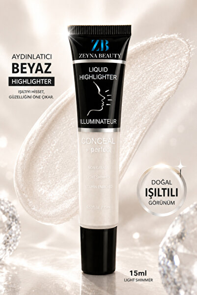 Likit Aydınlatıcı Highlighter Beyaz – Doğal Işıltılı Görünüm