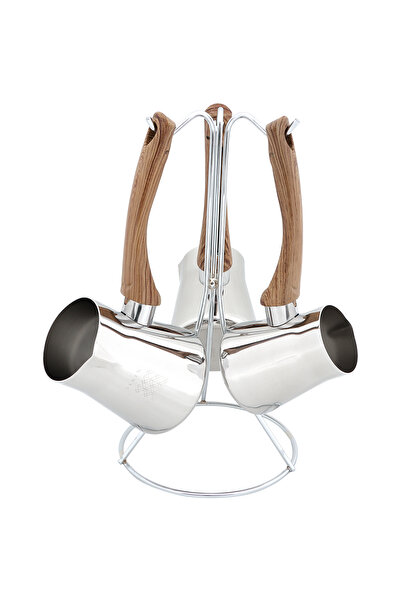 Serenk Definition Türkische Kaffeekanne Set, Mokkakanne Aus Edelstahl, Made I...