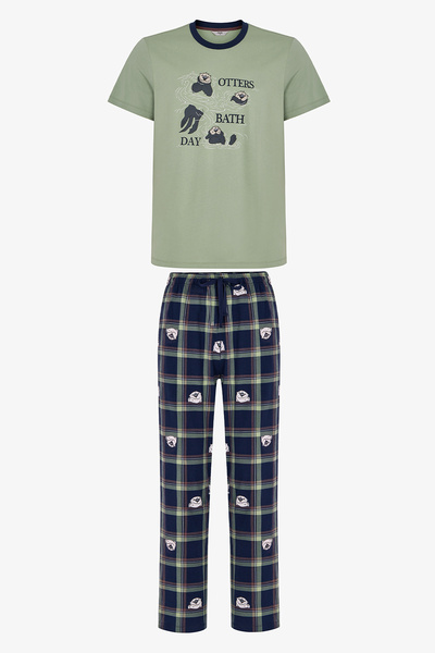 Penti Herren-Pyjama-Set mit Badhose