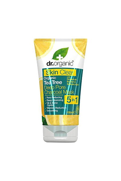 Dr. Organic Skin Clear Charcoal Leke Çatlak Giderici Yüz Maskesi 100 Ml