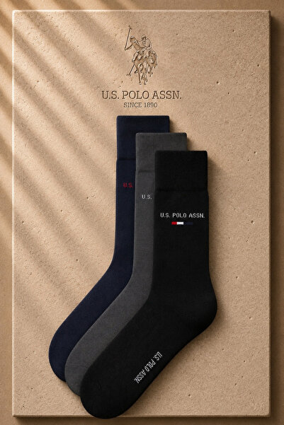 U.S. Polo Assn. Cotton Socks Set of 3 Daily Comfortable Socks