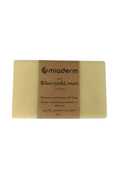 miaderm Natural Rosemary & Lemon Oil Soap |   120g