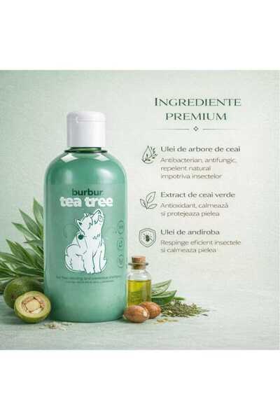 Burbur ȘAMPON INSECTIFUG PREMIUM CU ARBORE DE CEAI PENTRU CÂINI ȘI PISICI 400 ML