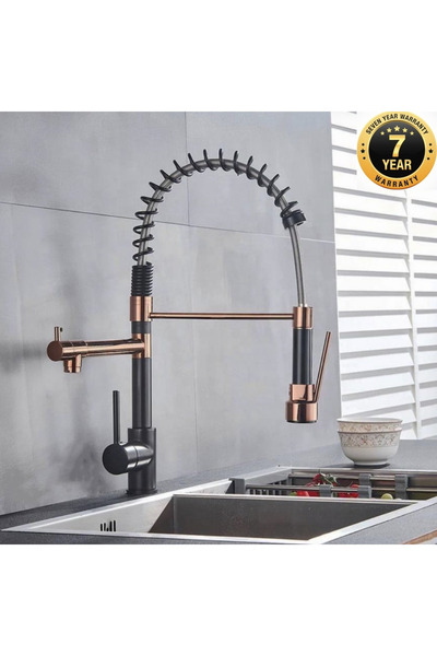 OEM Kitchen Sink Faucet Black/Rose Color New Design with Spout 7 Years Warran...