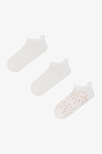 Penti 3 Pairs of Seamless Toe-Toeless Sports Microfiber Leopard Patterned Squ...