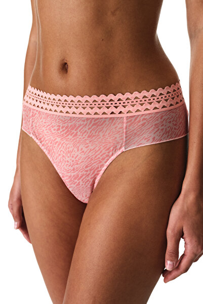 Penti Pembe Cheeky Leopar Desenli Hipster Külot