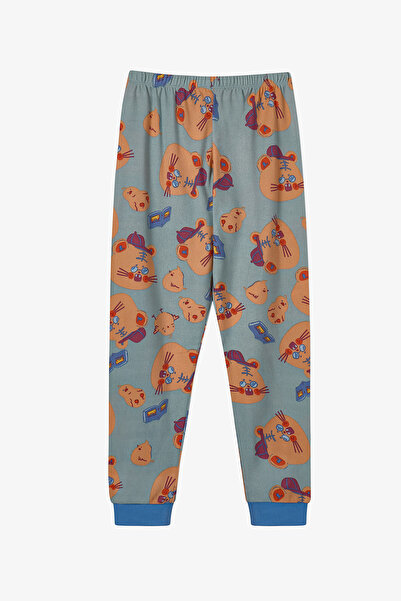 Penti Erkek Çocuk Yeşil More Page Uzun Kollu Pijama Takımı