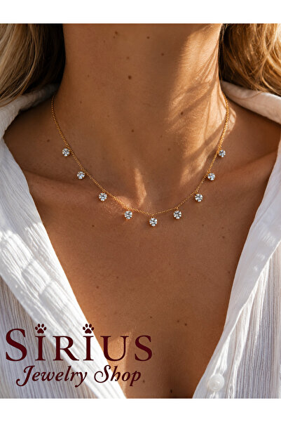 sirius jewelry 925 Gümüş | Şeffaf Kalp Charmlı Kolye