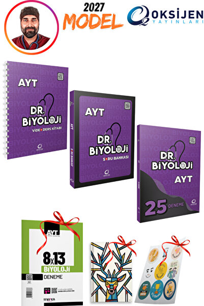 Oksijen Yayınları 2027 Model Oksijen Yayınlar Dr Biyoloji AYT Video Ders Kita...