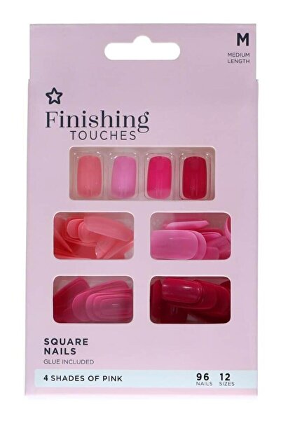 SUPERDRUG S/D Fınıshıng Touches Takma Tırnak Pembe