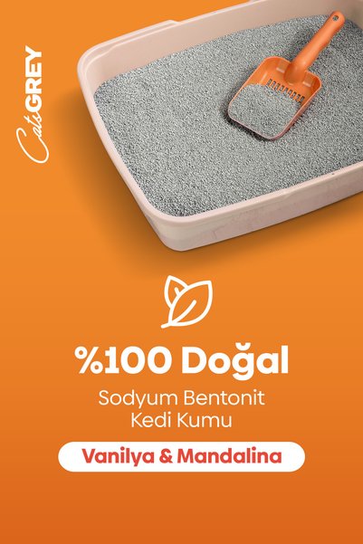 Cats Grey Vanilya & Mandalina Kokulu Topaklanan Kedi Kumu 16kg
