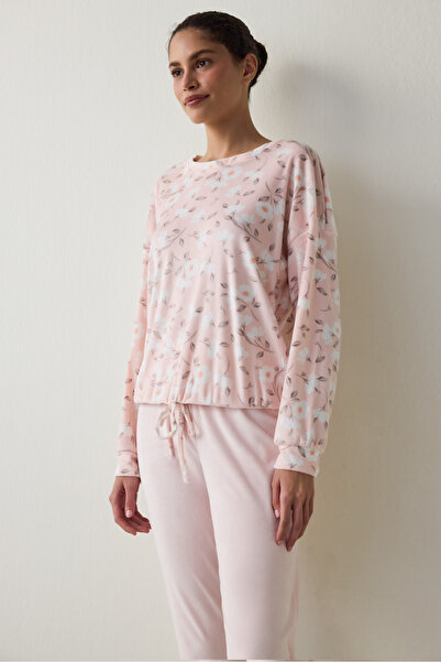 Penti Açık Pembe Ellie Termal Etkili Sweatshirt Pijama Üstü