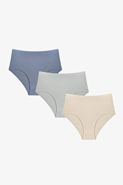 Penti Heaven Pointel Yüksek Bel 3'lü Slip Külot