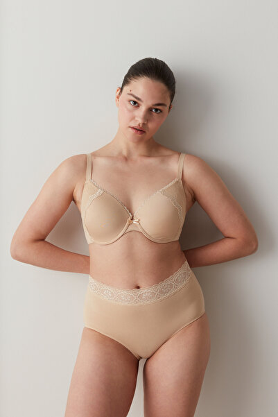 Penti My Form Skin Colored Lace Detailed Underwire Unpadded Bra