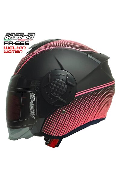 Free-M 665 Yarım Kask Güneş Vizörlü (WELKIN)