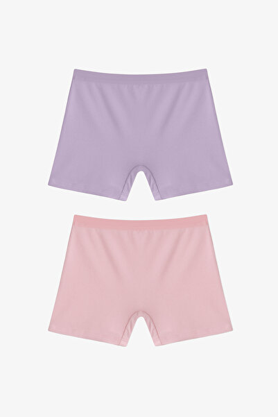 Penti Kız Çocuk Basic 2li Çok Renkli Uzun Boxer