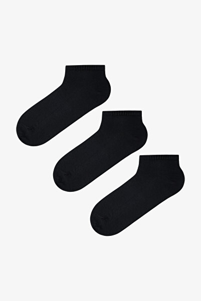 Penti Black Men's Super 3-Piece Booties Socks