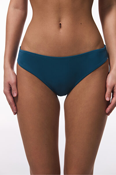 Penti Petrol Color Mid Waist Slip Bikini Bottom
